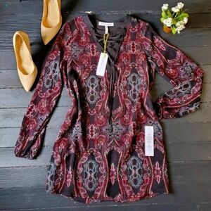 NWT Bcbgeneration Paisley Tunic Blouse